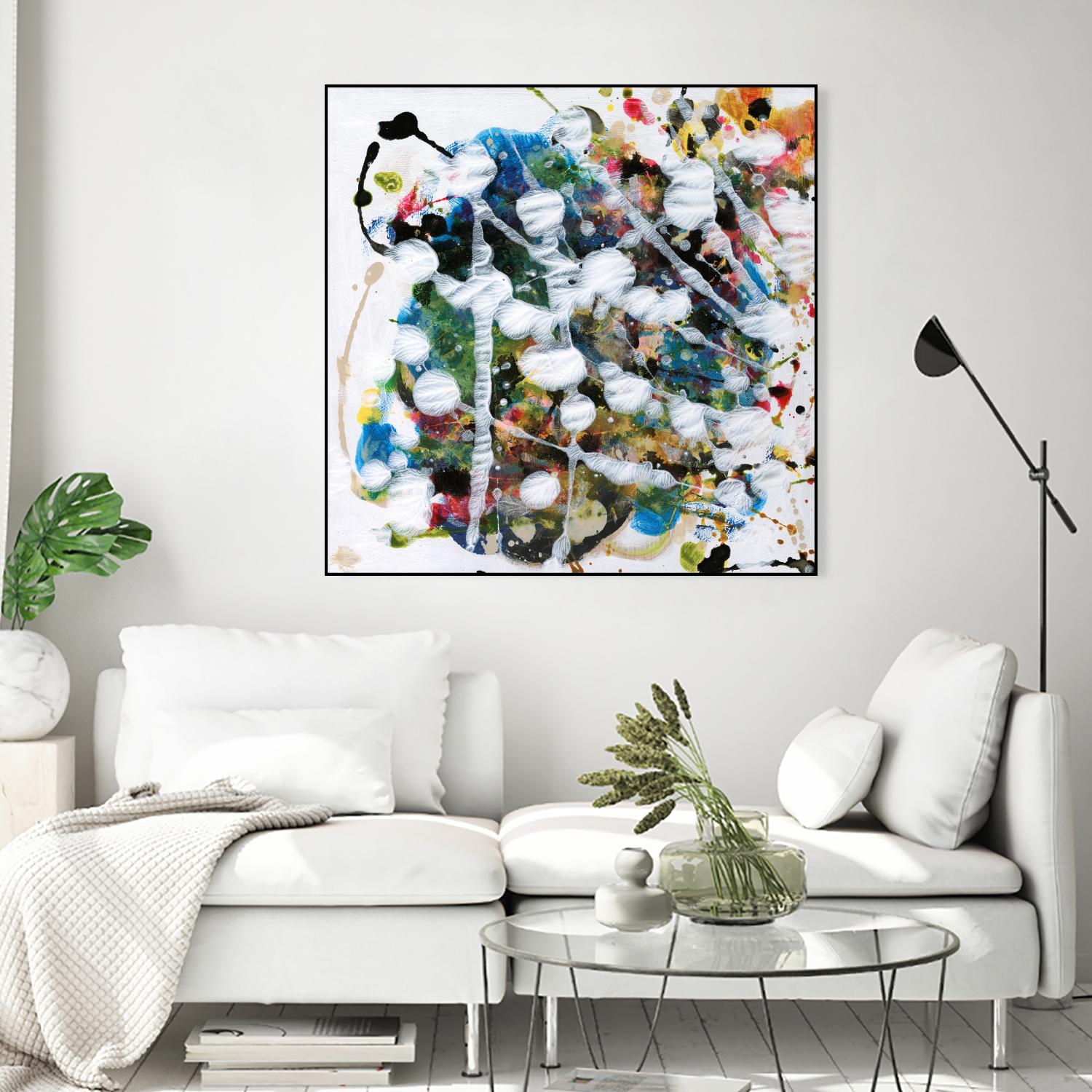 Pollock's Party II by Jodi Fuchs on GIANT ART - orange abstract abstract