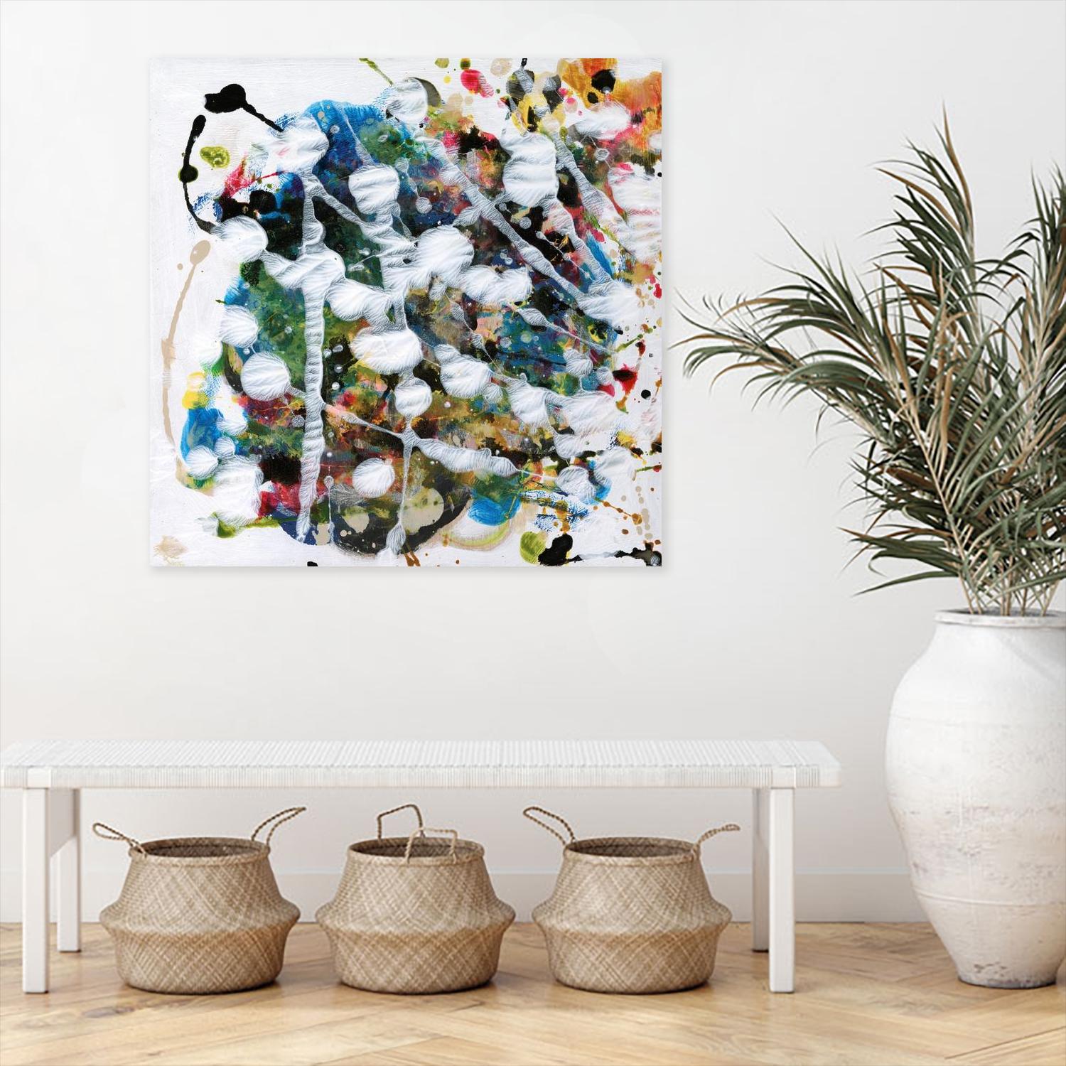 Pollock's Party II by Jodi Fuchs on GIANT ART - orange abstract abstract