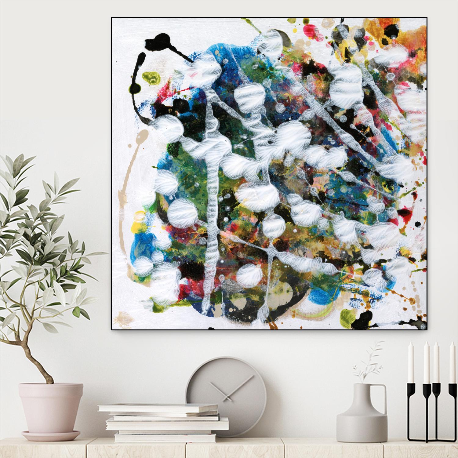 Pollock's Party II by Jodi Fuchs on GIANT ART - orange abstract abstract