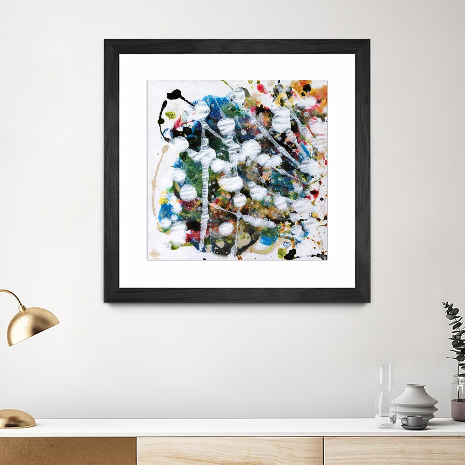 Pollock's Party II by Jodi Fuchs on GIANT ART - orange abstract abstract