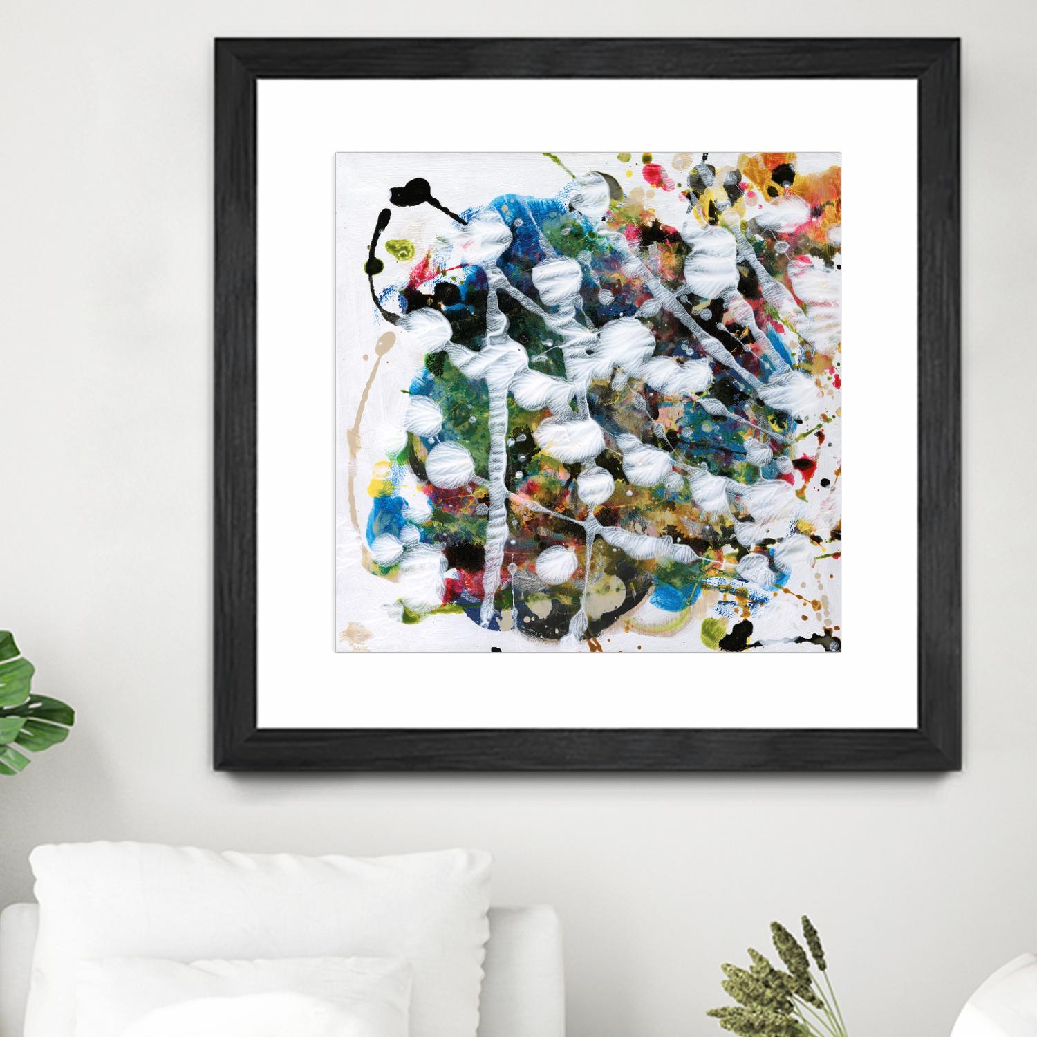 Pollock's Party II by Jodi Fuchs on GIANT ART - orange abstract abstract