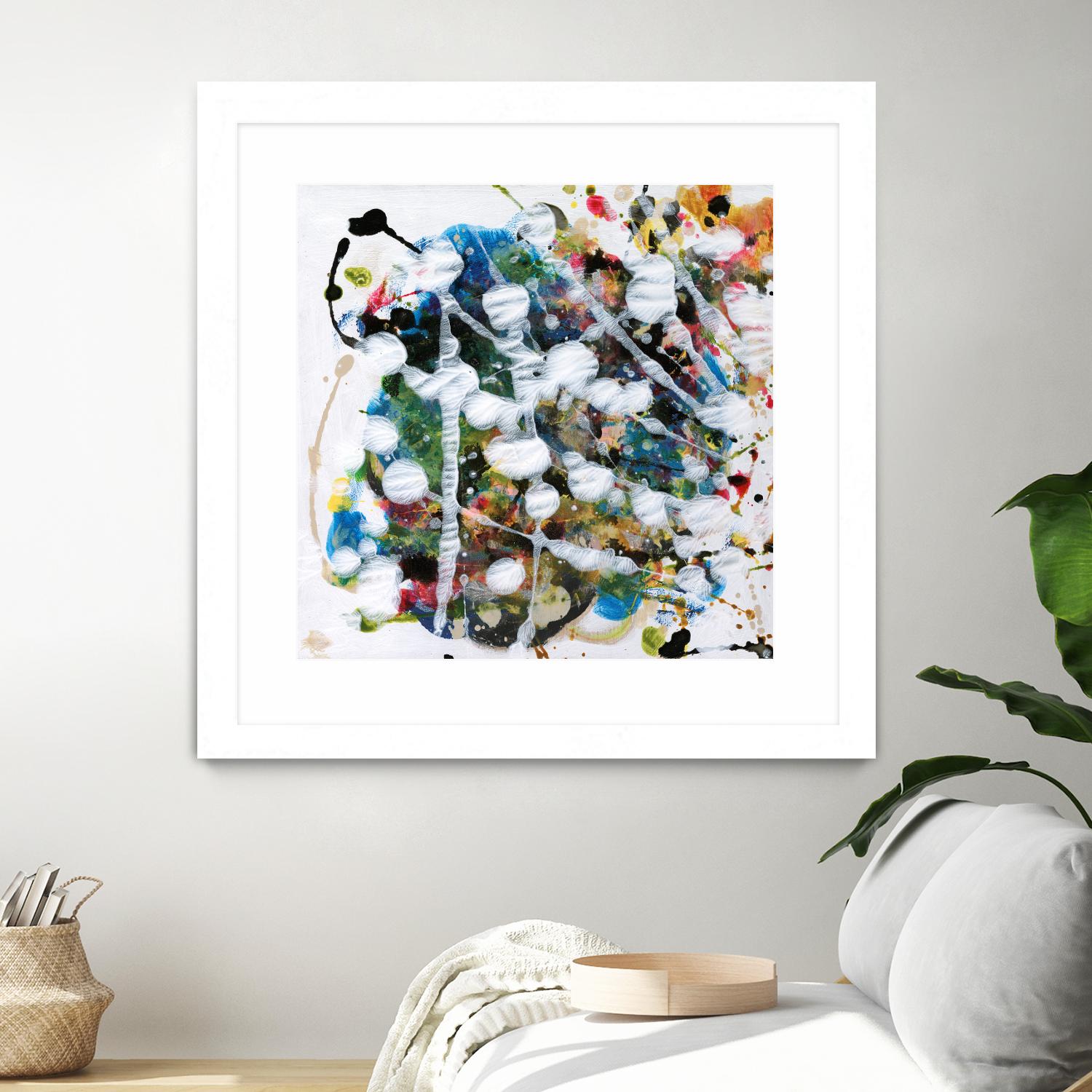 Pollock's Party II by Jodi Fuchs on GIANT ART - orange abstract abstract