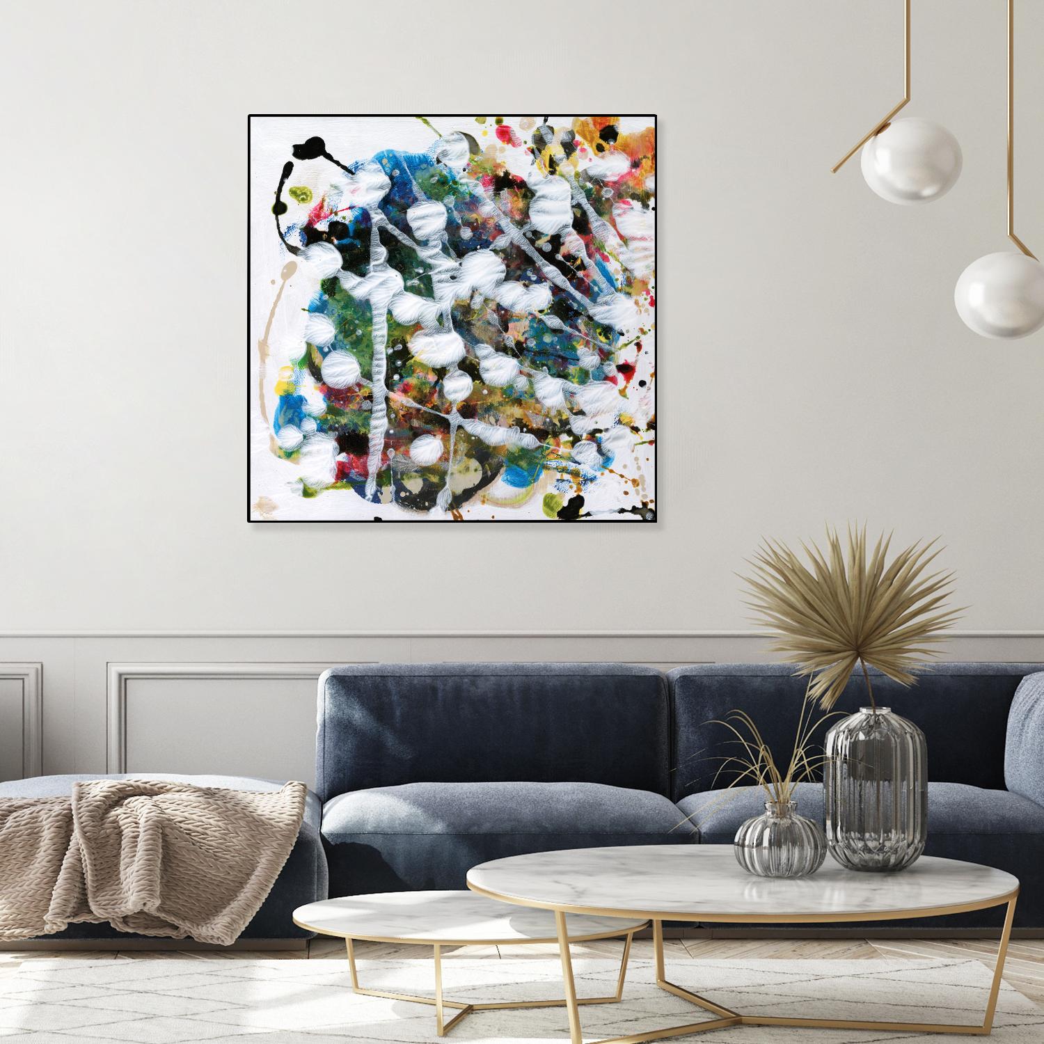 Pollock's Party II by Jodi Fuchs on GIANT ART - orange abstract abstract
