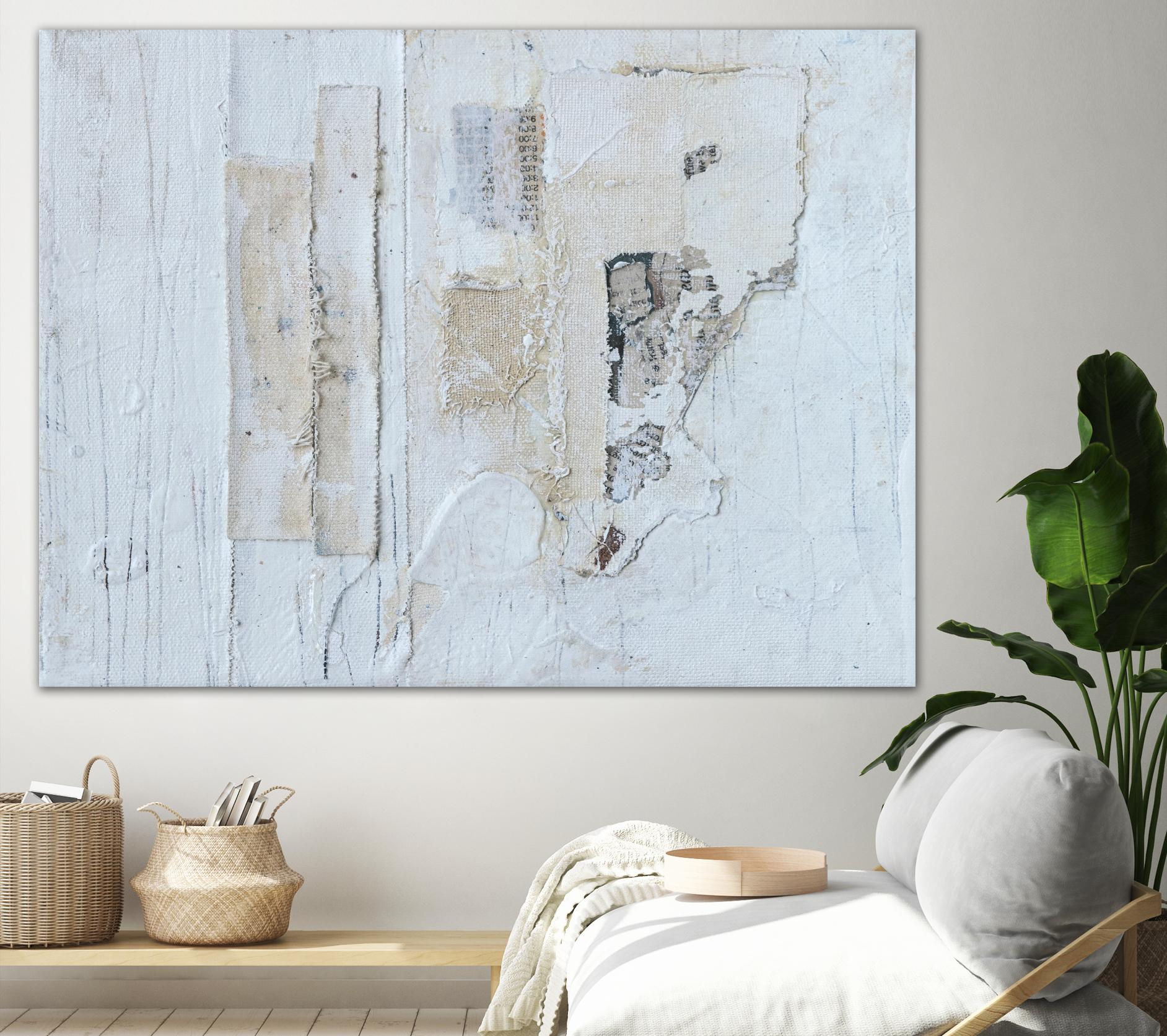 Broken to Beautiful 3 by Erin Ashley on GIANT ART - beige abstract abstract