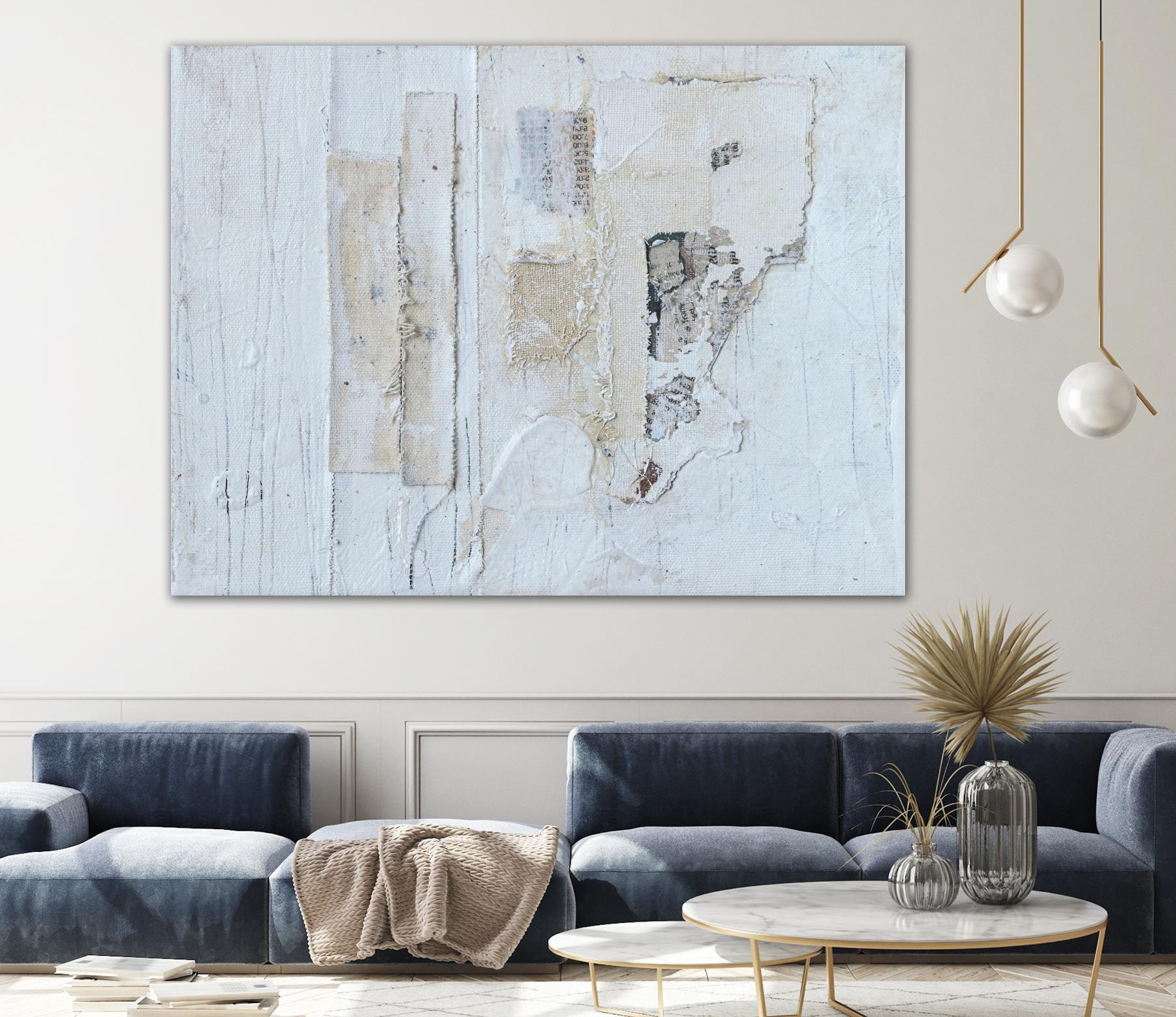 Broken to Beautiful 3 by Erin Ashley on GIANT ART - beige abstract abstract