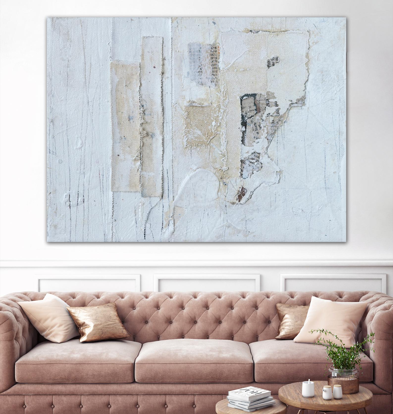 Broken to Beautiful 3 by Erin Ashley on GIANT ART - beige abstract abstract