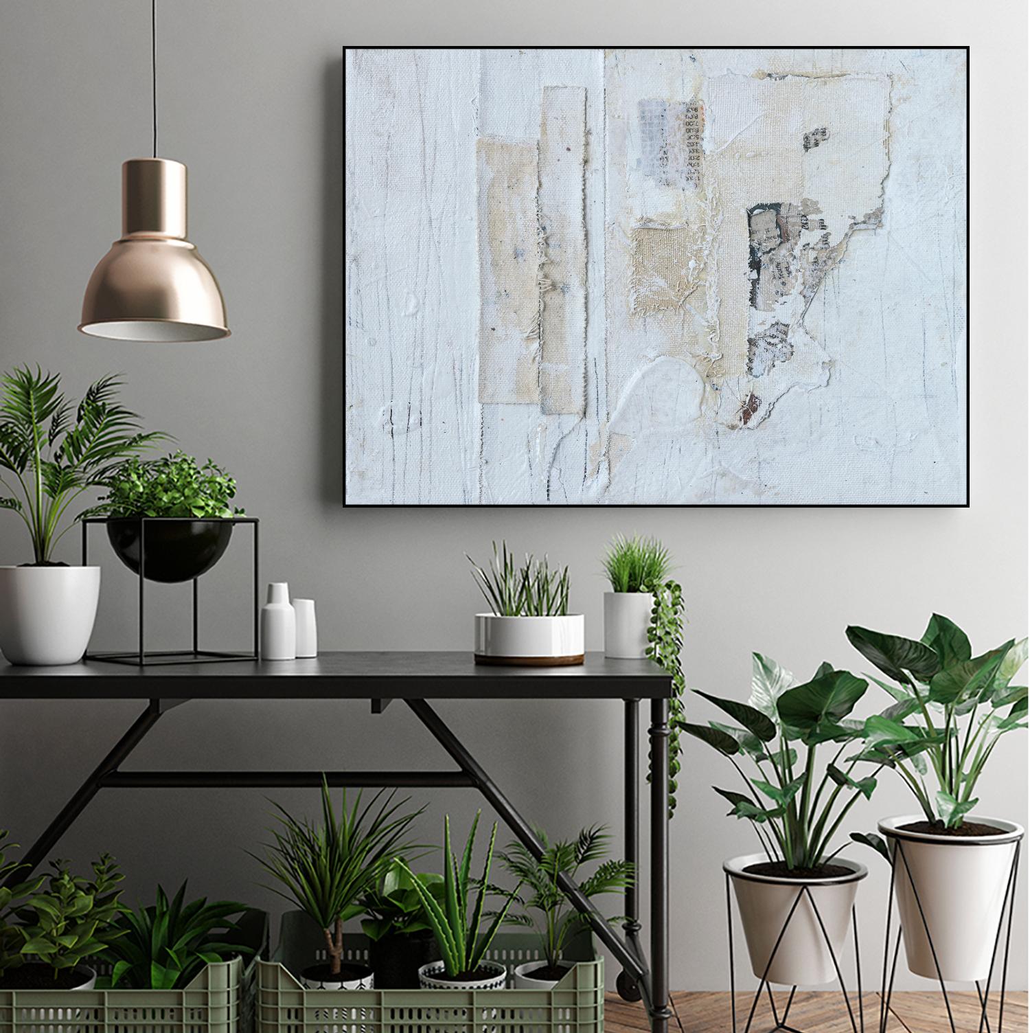 Broken to Beautiful 3 by Erin Ashley on GIANT ART - beige abstract abstract