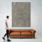 Cedar Grooves II by Vanna Lam on GIANT ART - black  abstract