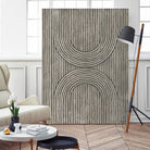 Cedar Grooves II by Vanna Lam on GIANT ART - black  abstract