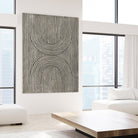 Cedar Grooves II by Vanna Lam on GIANT ART - black  abstract