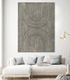 Cedar Grooves II by Vanna Lam on GIANT ART - black  abstract