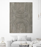 Cedar Grooves II by Vanna Lam on GIANT ART - black  abstract