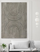 Cedar Grooves II by Vanna Lam on GIANT ART - black  abstract