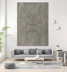 Cedar Grooves II by Vanna Lam on GIANT ART - black  abstract