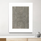 Cedar Grooves II by Vanna Lam on GIANT ART - black  abstract