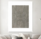 Cedar Grooves II by Vanna Lam on GIANT ART - black  abstract