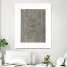 Cedar Grooves II by Vanna Lam on GIANT ART - black  abstract