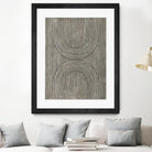 Cedar Grooves II by Vanna Lam on GIANT ART - black  abstract