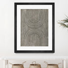 Cedar Grooves II by Vanna Lam on GIANT ART - black  abstract