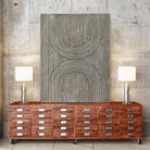 Cedar Grooves II by Vanna Lam on GIANT ART - black  abstract