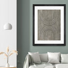 Cedar Grooves II by Vanna Lam on GIANT ART - black  abstract