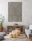 Cedar Grooves II by Vanna Lam on GIANT ART - black  abstract