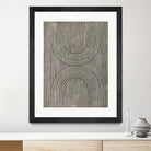 Cedar Grooves II by Vanna Lam on GIANT ART - black  abstract