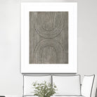 Cedar Grooves II by Vanna Lam on GIANT ART - black  abstract