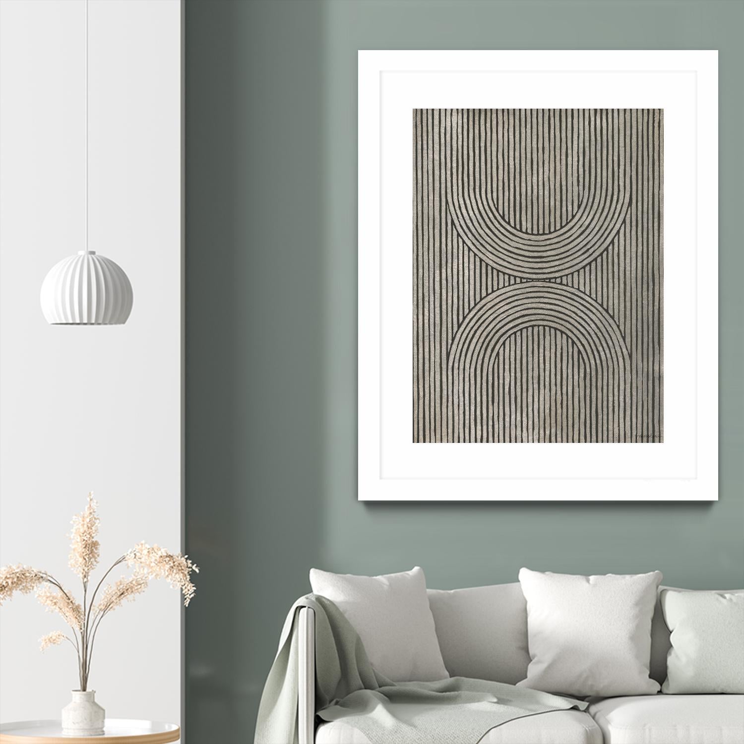 Cedar Grooves II by Vanna Lam on GIANT ART - black  abstract