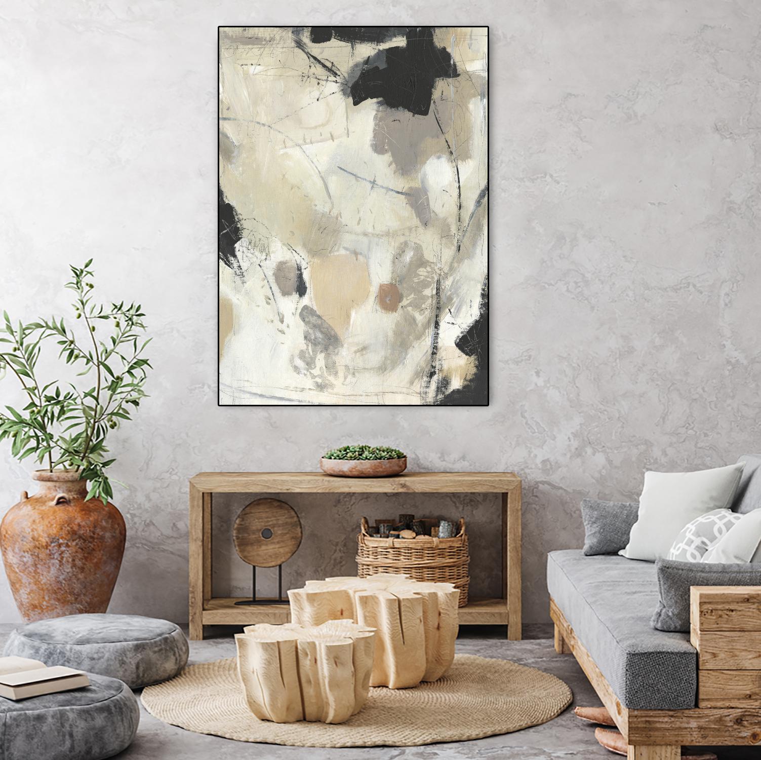 Scattered Remnants II by Tim OToole on GIANT ART - beige abstract abstract