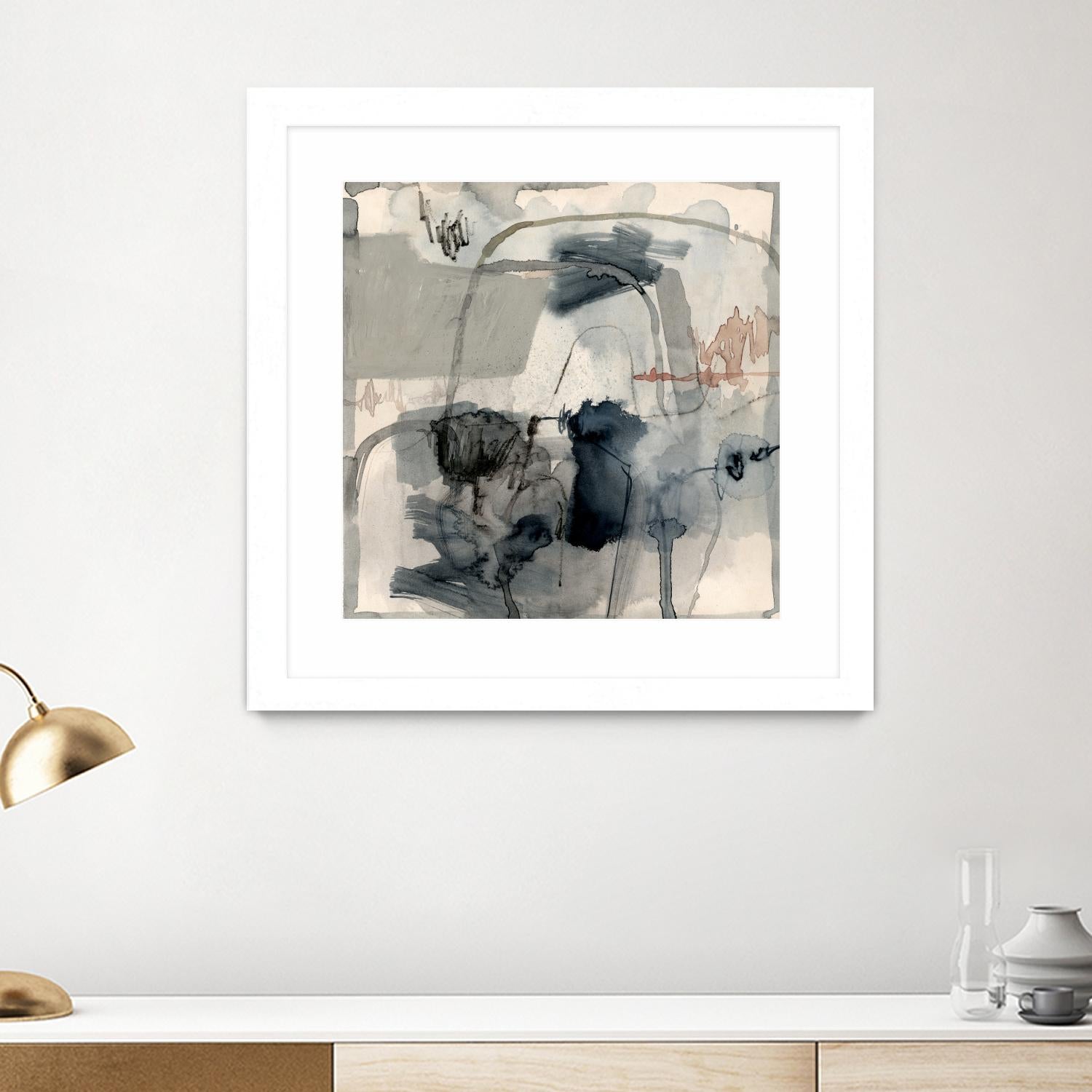 Torrential I by Victoria Barnes on GIANT ART - beige abstract abstract