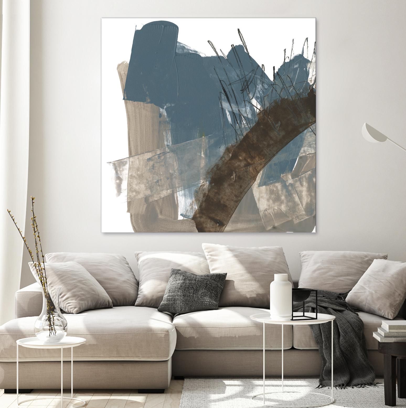 Neutral Arc I by Jennifer Goldberger on GIANT ART - white abstract abstract