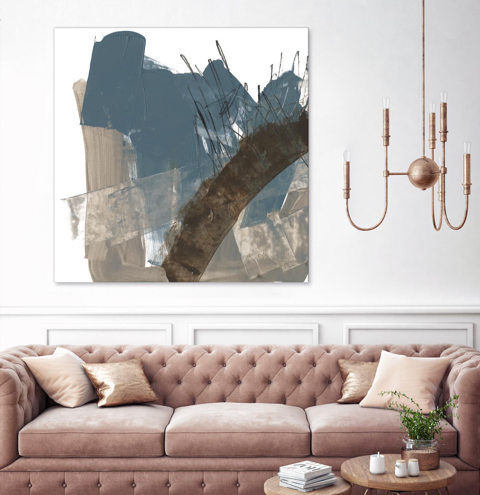 Neutral Arc I by Jennifer Goldberger on GIANT ART - white abstract abstract