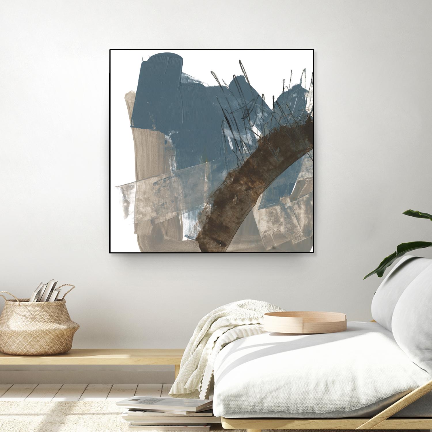 Neutral Arc I by Jennifer Goldberger on GIANT ART - white abstract abstract