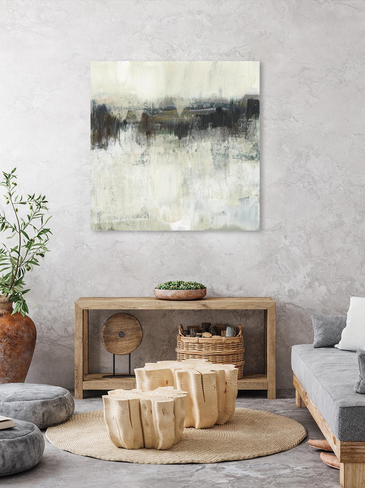 Neutral Horizon Line I by Jennifer Goldberger on GIANT ART - beige abstract abstract