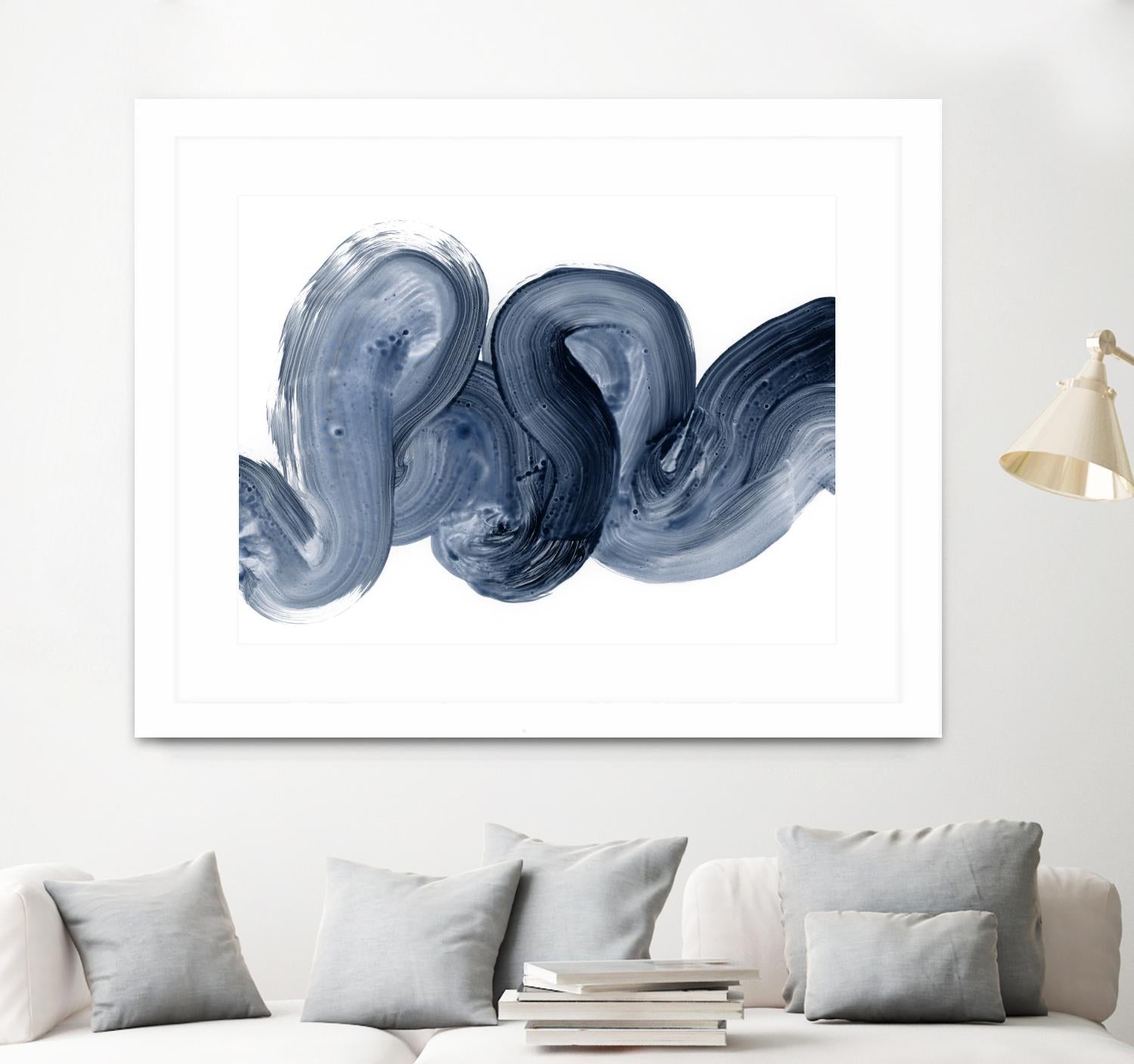 Offshore I by Victoria Barnes on GIANT ART - blue  abstract abstract