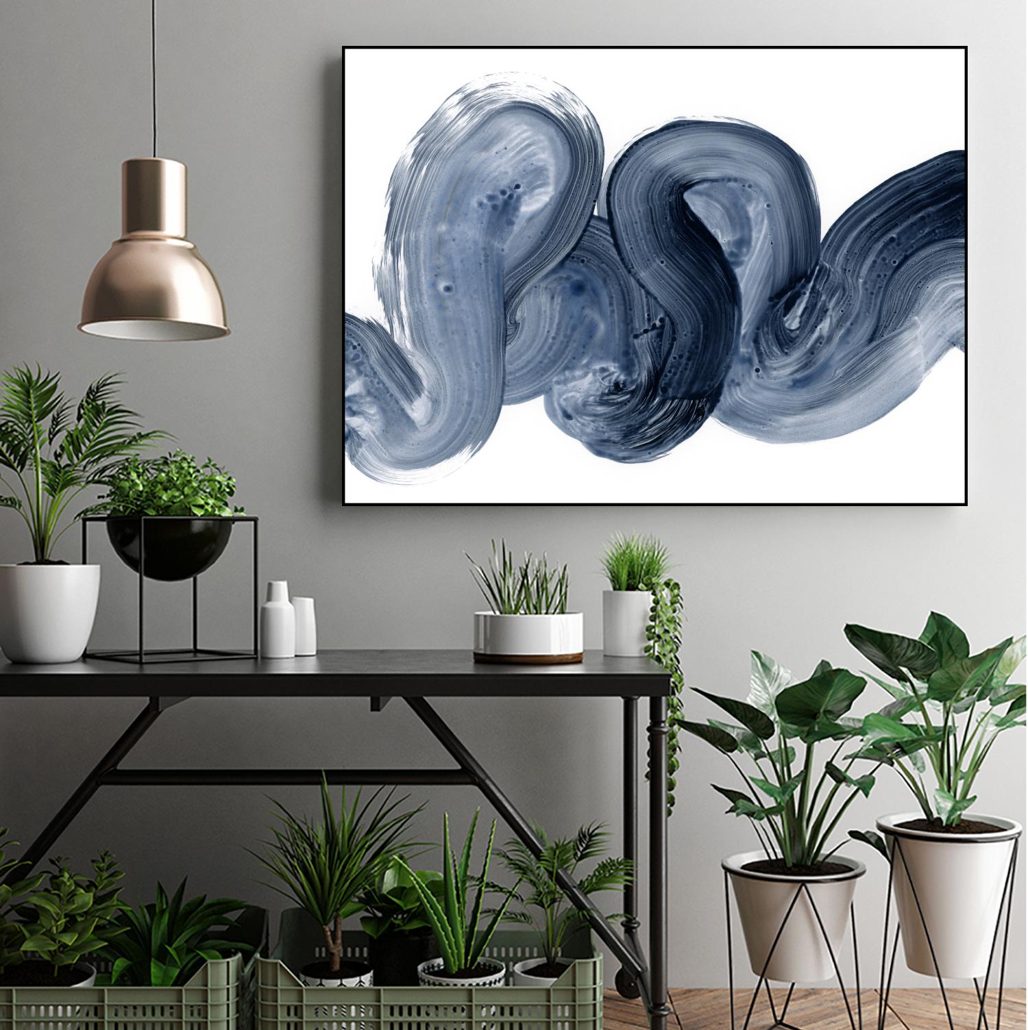 Offshore I by Victoria Barnes on GIANT ART - blue  abstract abstract