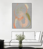 Pastel Loops I by Jennifer Goldberger on GIANT ART - orange abstract abstract