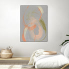 Pastel Loops I by Jennifer Goldberger on GIANT ART - orange abstract abstract
