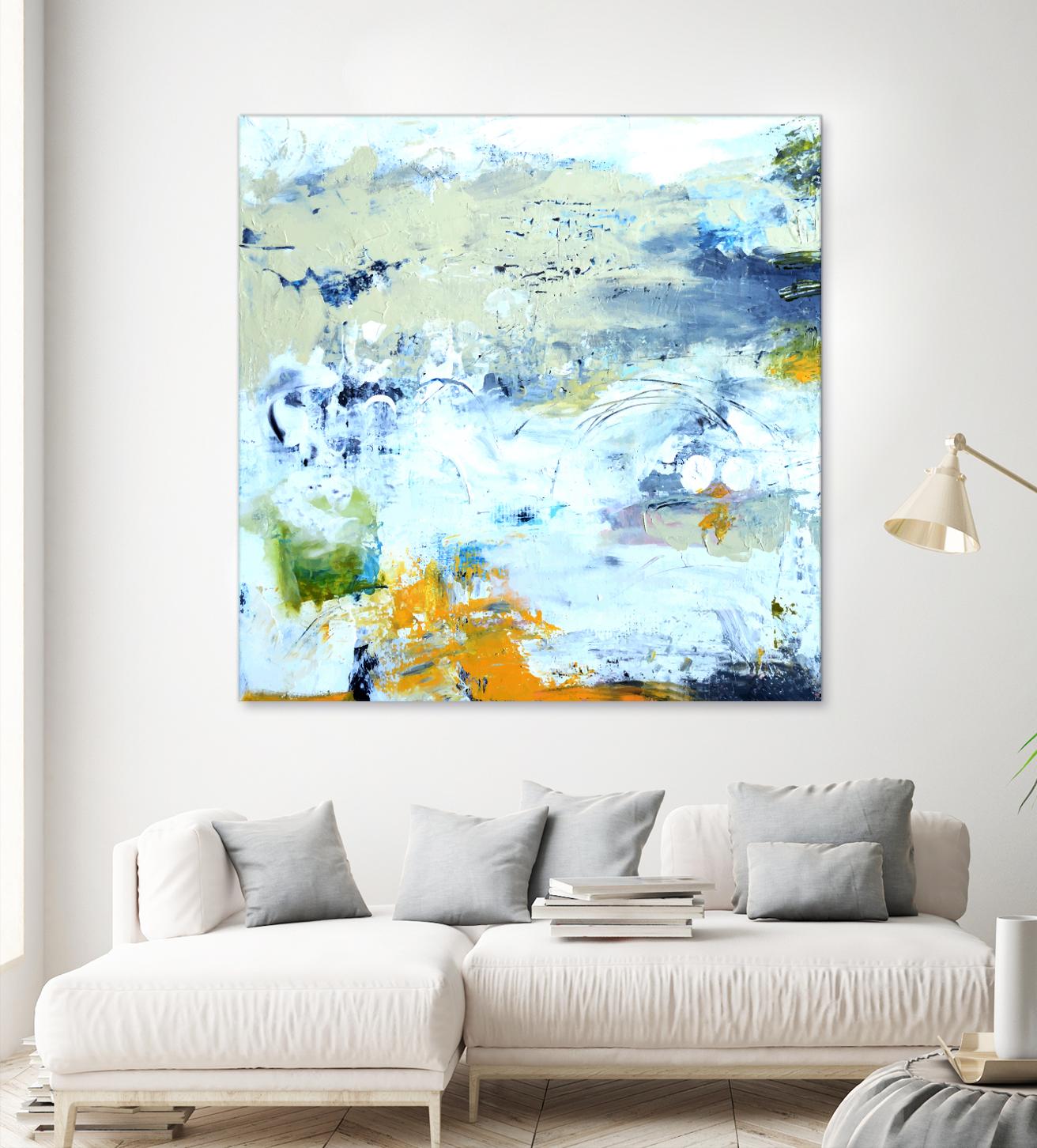 Abstract Beach by Karen Fields on GIANT ART - green abstract abstract