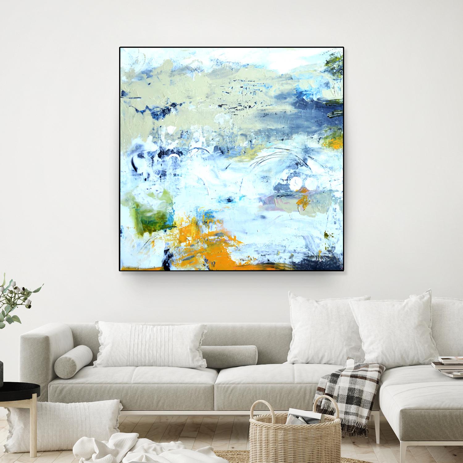 Abstract Beach by Karen Fields on GIANT ART - green abstract abstract