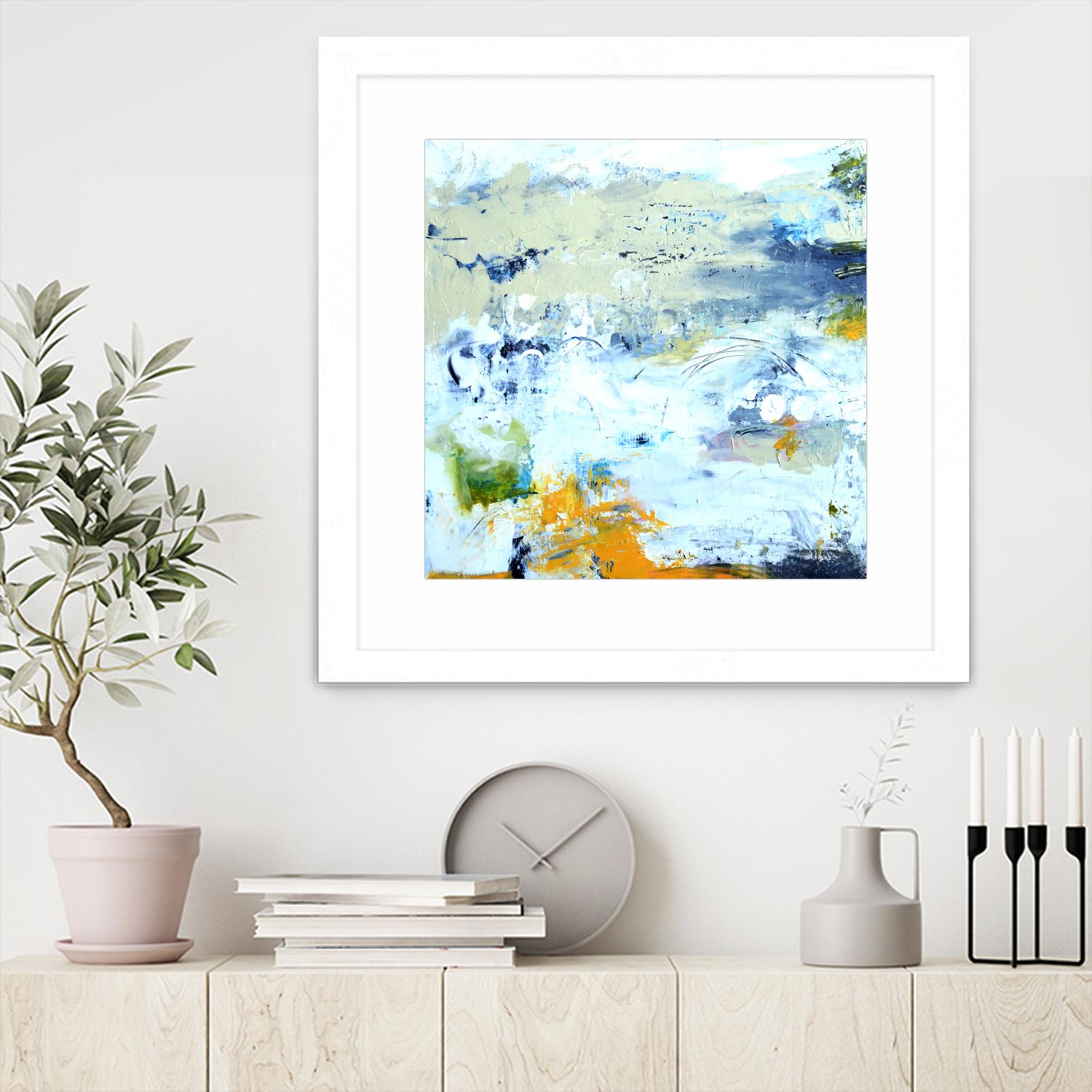 Abstract Beach by Karen Fields on GIANT ART - green abstract abstract