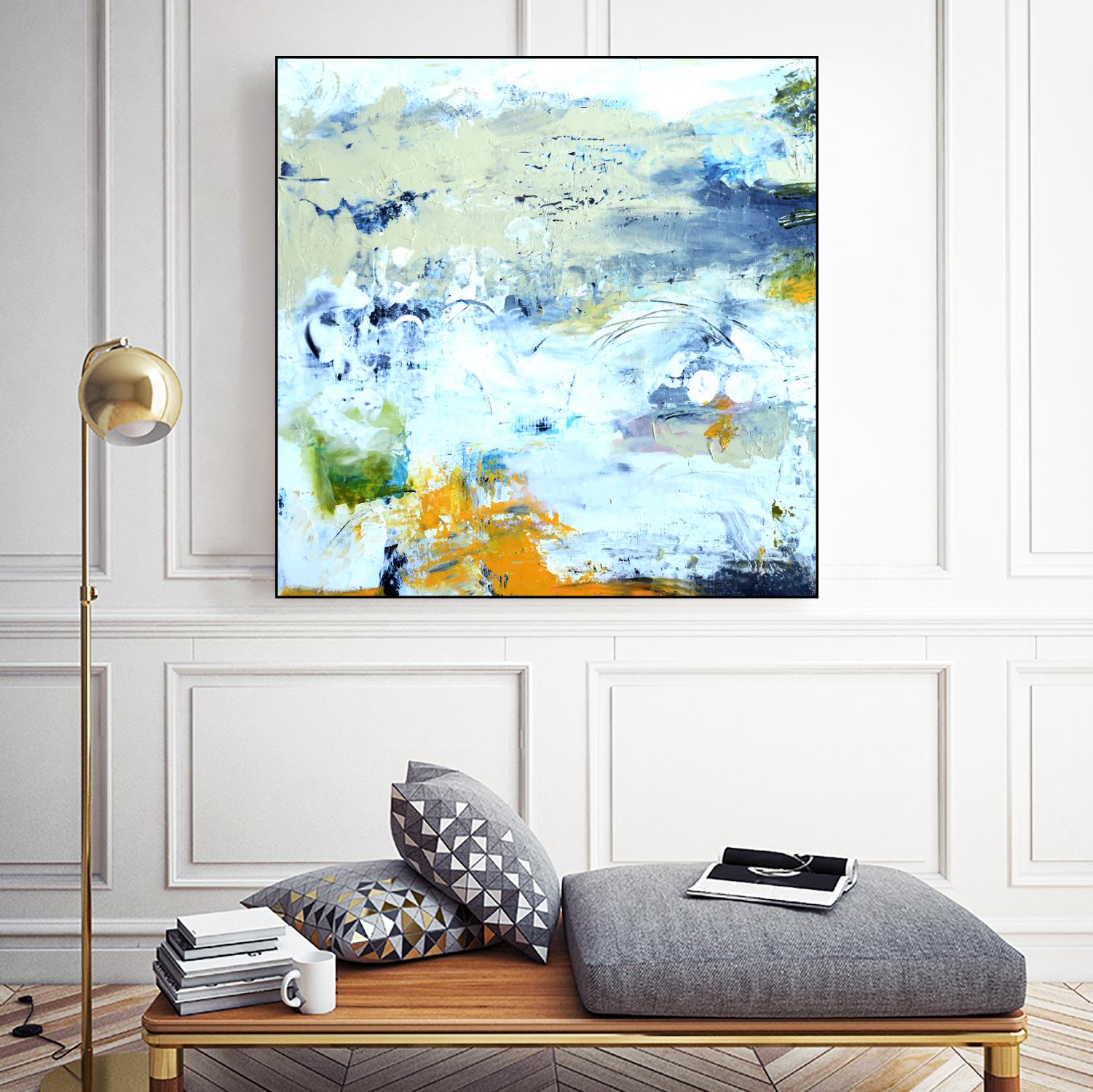 Abstract Beach by Karen Fields on GIANT ART - green abstract abstract