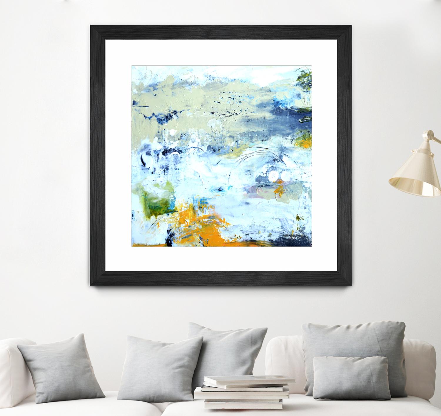 Abstract Beach by Karen Fields on GIANT ART - green abstract abstract