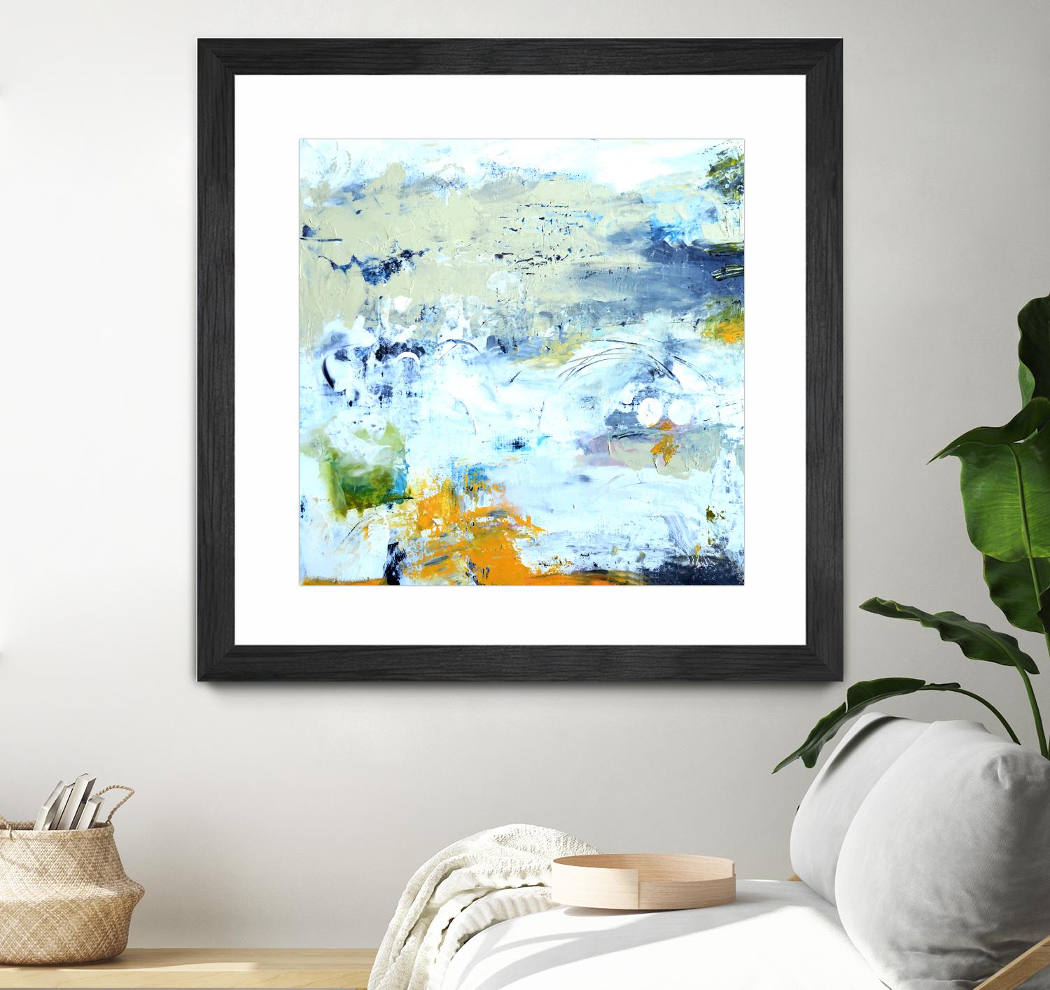 Abstract Beach by Karen Fields on GIANT ART - green abstract abstract