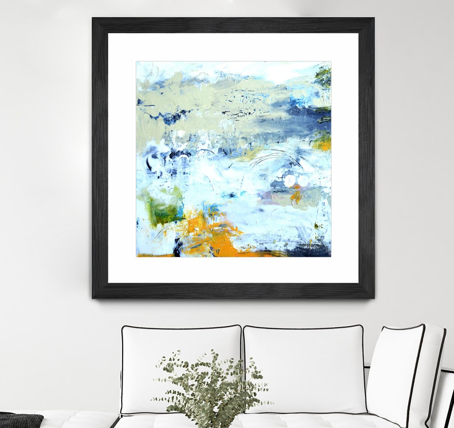 Abstract Beach by Karen Fields on GIANT ART - green abstract abstract