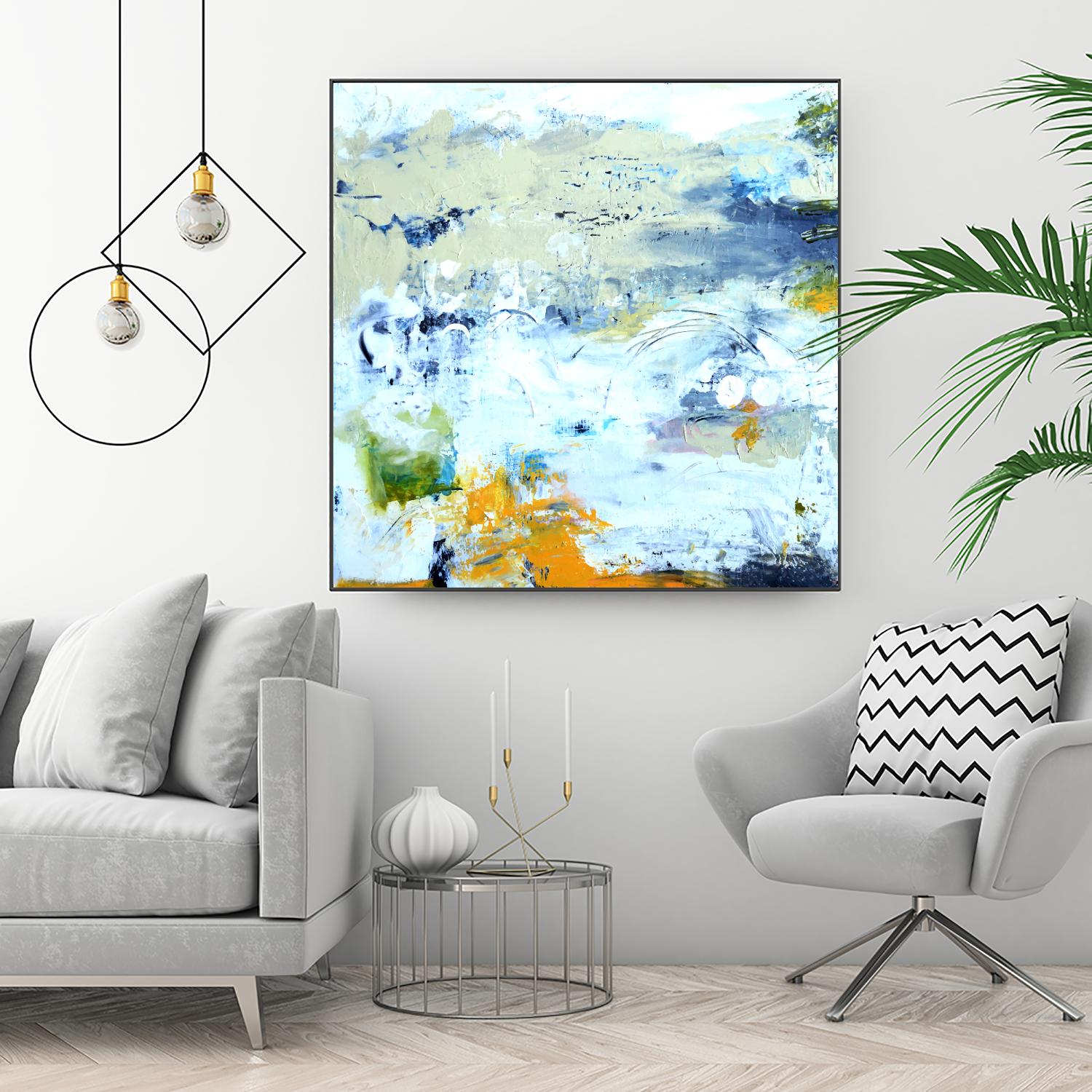 Abstract Beach by Karen Fields on GIANT ART - green abstract abstract