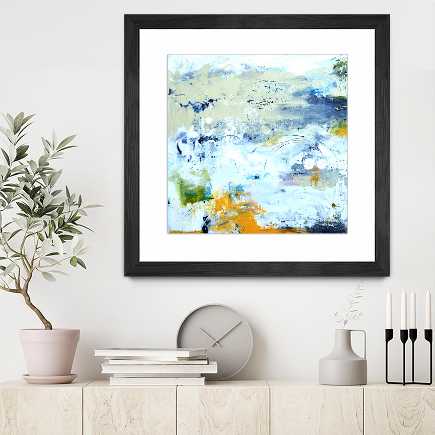 Abstract Beach by Karen Fields on GIANT ART - green abstract abstract