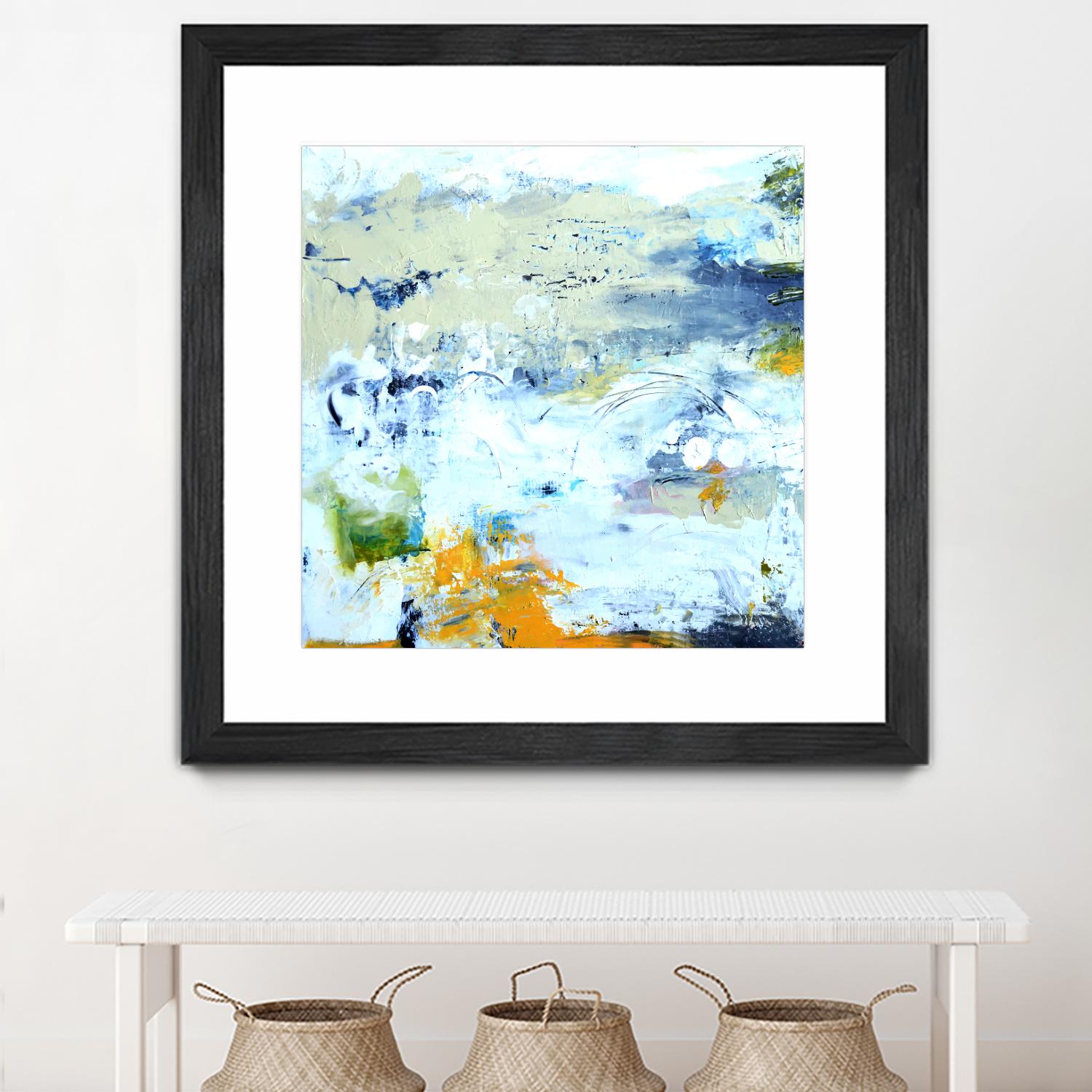 Abstract Beach by Karen Fields on GIANT ART - green abstract abstract