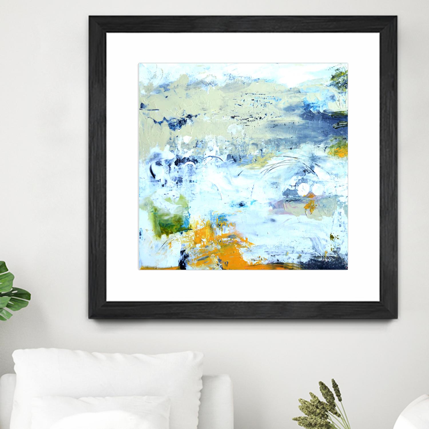 Abstract Beach by Karen Fields on GIANT ART - green abstract abstract